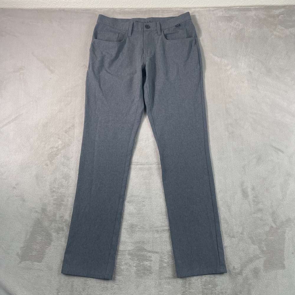 Travis Mathew Open To Close Golf Pants Men‎ 30x32 Grey Performance Stretch NWOT